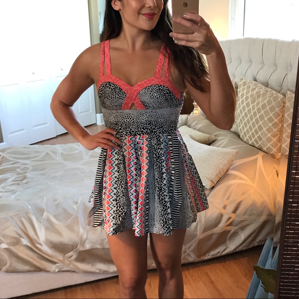 Super Cute Mixed Print Romper Playsuit